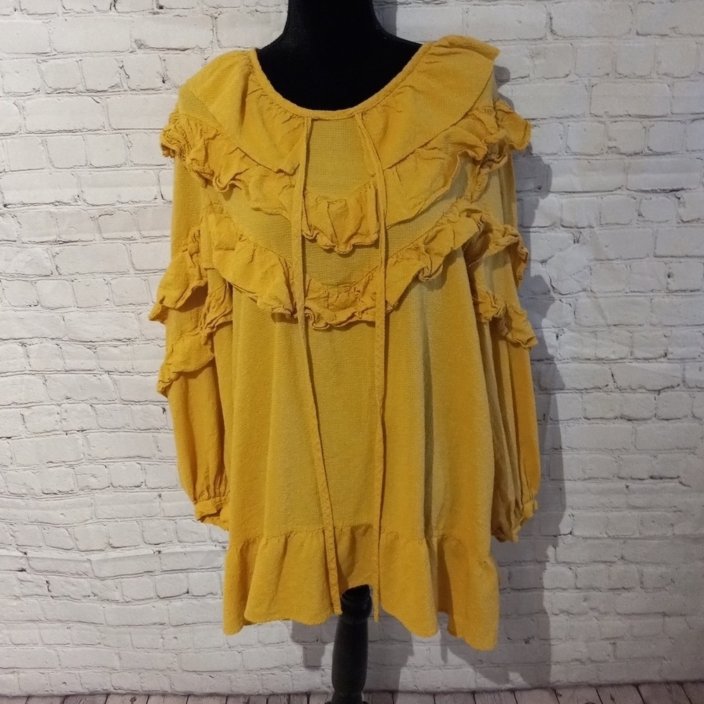 Style Nanda mustard dress, sz F (Lg)